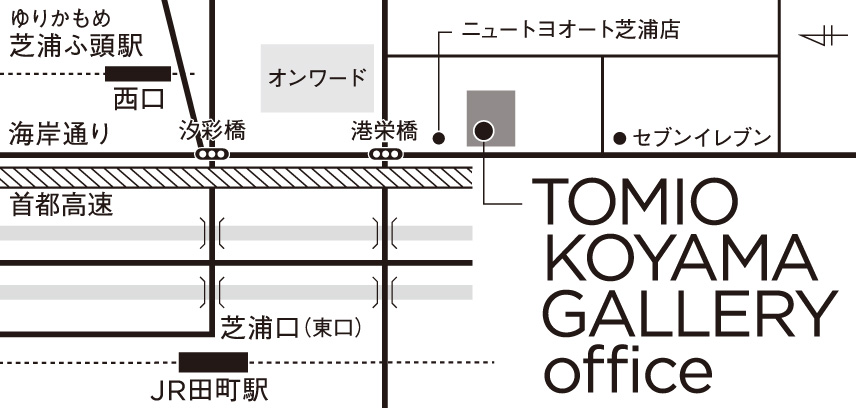 TOMIO KOYAMA GALLERY OFFICE MAP